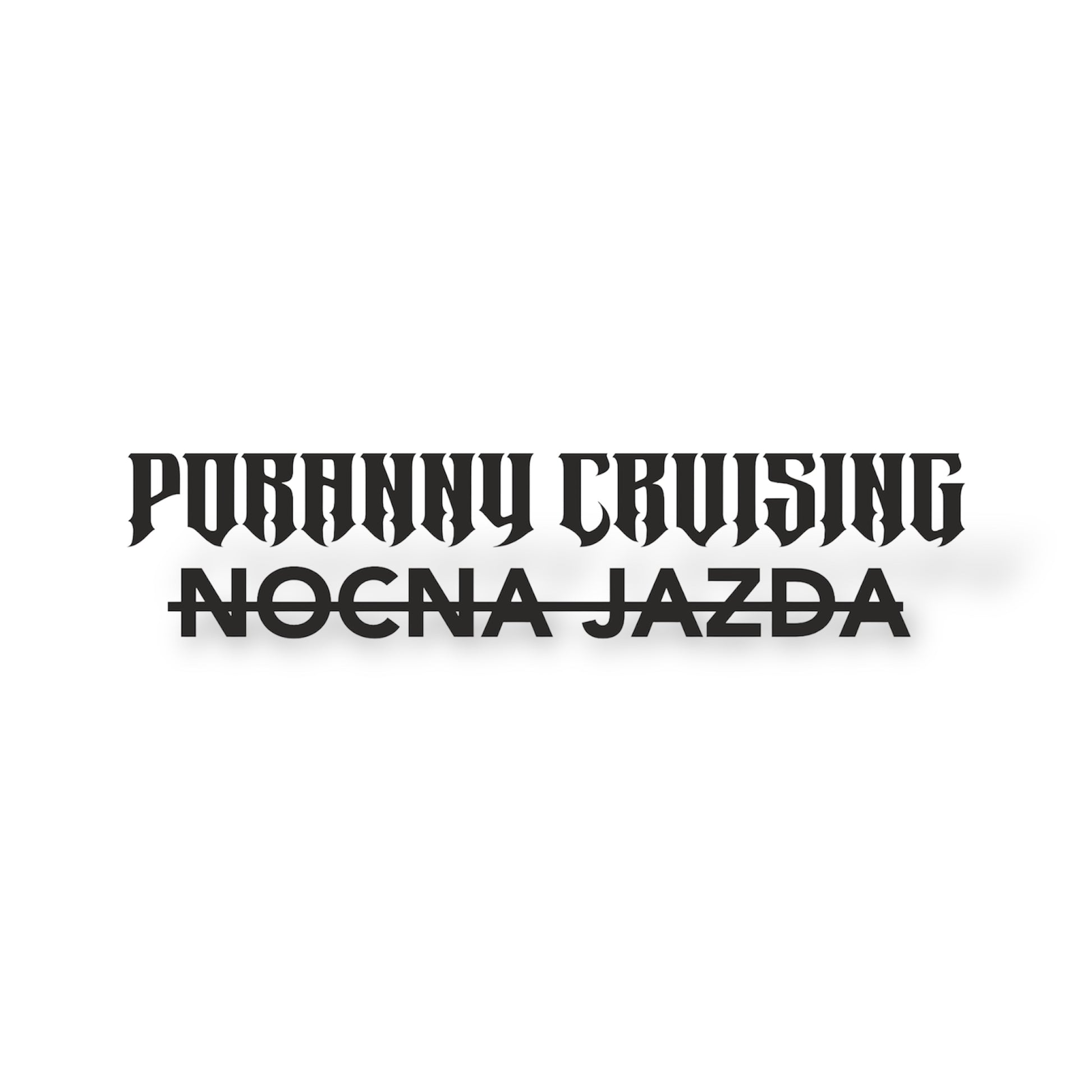 Naklejka decal anty nocna jazda poranny cruising