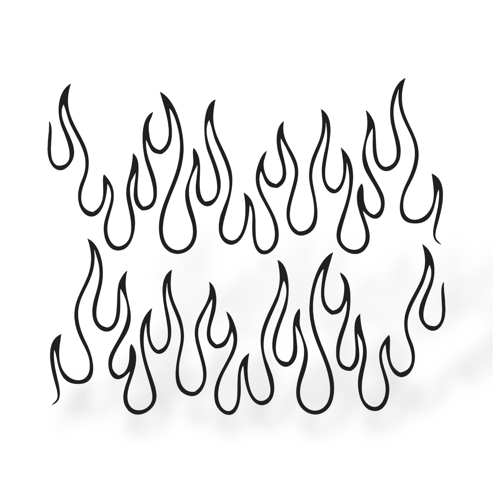 Naklejka decal płomienie