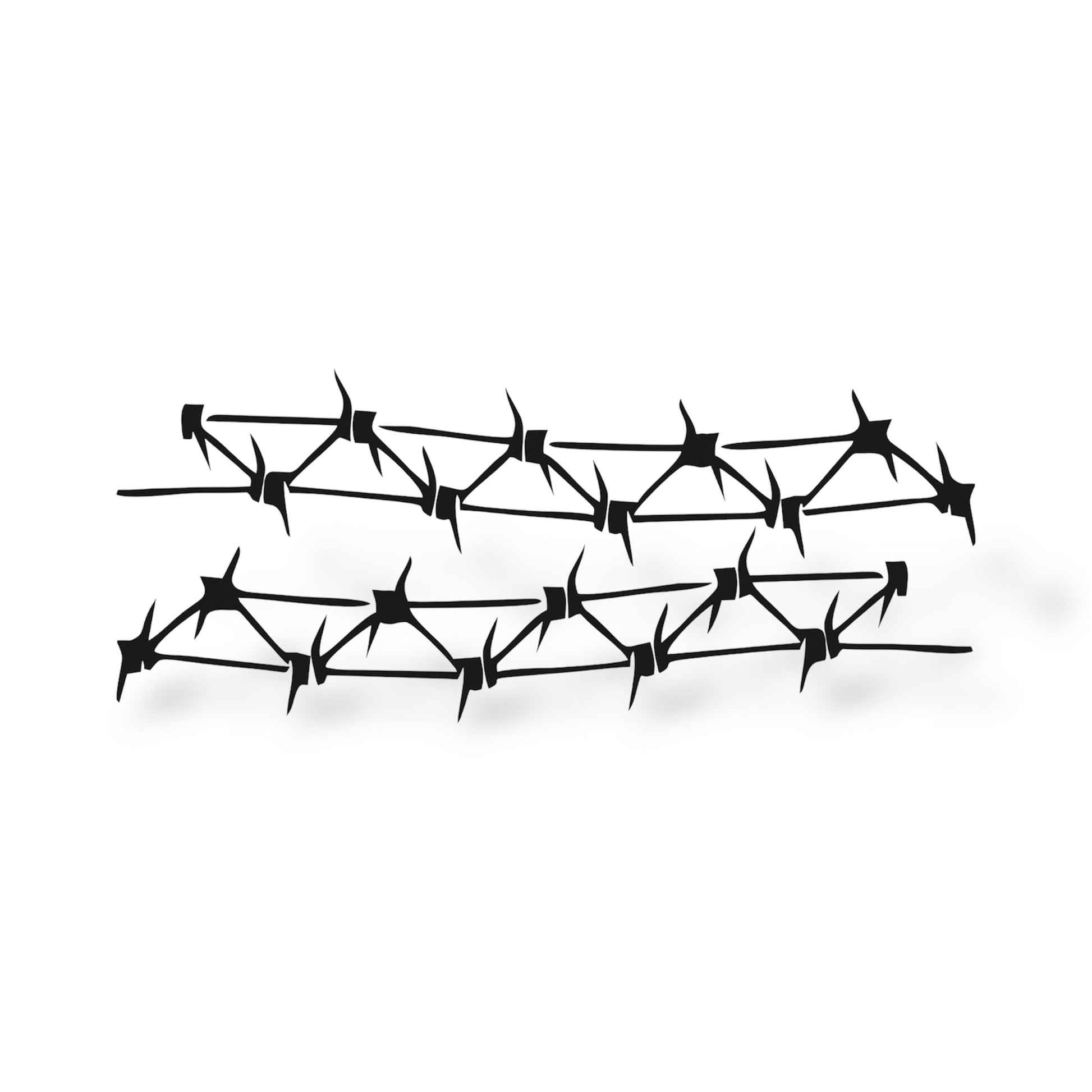Naklejka decal drut kolczasty