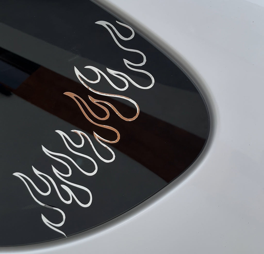 Naklejka decal płomienie